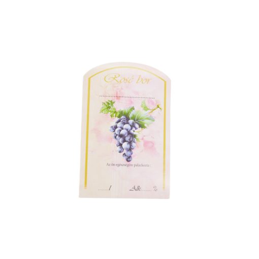 Pálinkás címke - Rosé bor (nagy)